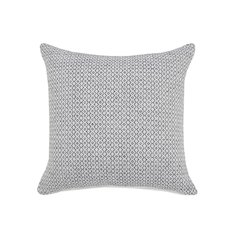 Ox Bay Hand-Woven Gray/White Geometric All-Natural Cotton Pillow Cover