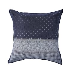 Navy and White Geometric Throw Pillow
