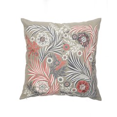 Multicolored Floral Garden Throw Pillow