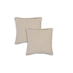 Ox Bay Birch Solid All-Natural Cotton  Square 2 Piece Pillow Cover Set