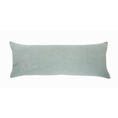 Ox Bay Hand-stitched Green/Grey Animal Resistant Polyester Pillow Cover