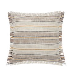 Ox Bay White/Tan Stripe All-Natural Cotton Pillow Cover