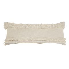 Beverly Fringed Solid Lumbar Throw Pillow