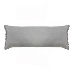 Ox Bay Gray Solid All-Natural Cotton Pillow Cover