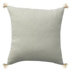 Sadie Turkish Cotton Poly Filled Pillow in Gray, 18" x 18"