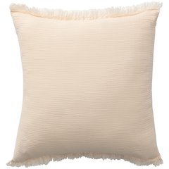 Avery Turkish Cotton Poly Filled Pillow in Orange, 20" x 20"