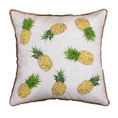 Panama Performance Poly Filled Pillow in Yellow/Green, 20" x 20"