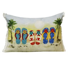 Panama Performance Poly Filled Pillow in Multicolored, 14" x 20"