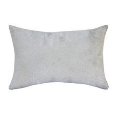 Austin Leather blend Poly Filled Pillow in Ivory, 16" x 24"