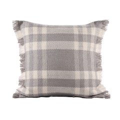 Denver Performance Poly Filled Pillow in Gray/Ivory, 20" x 20"