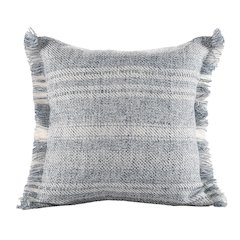 Denver Performance Poly Filled Pillow in Blue/Ivory, 20" x 20"