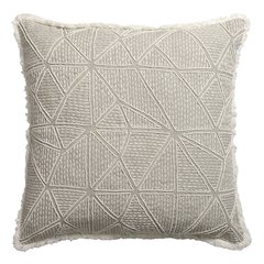 Odyssey Linen Poly Filled Pillow in Beige/Ivory, 20" x 20"