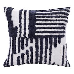 Stacy Garcia Cotton Poly Filled Pillow in Blue/White, 22" x 22"