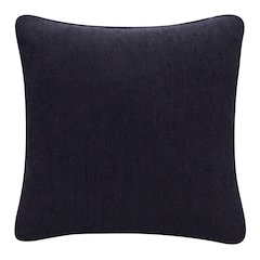 Stacy Garcia Linen Blend Poly Filled Pillow in Black, 20" x 20"