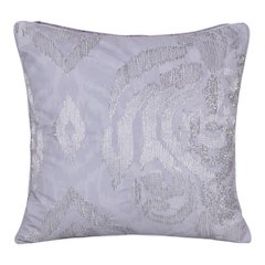 Cosmopolitan Performance Poly Filled Pillow in Silver/Gray, 20" x 20"