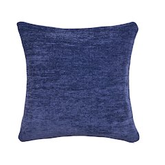 Yakar Chenille Poly Filled Pillow in Blue, 20" x 20"