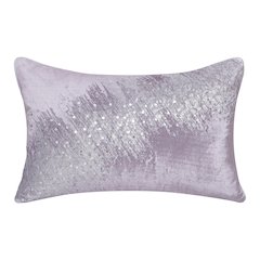 Cosmopolitan Performance Poly Filled Pillow in Gray/Silver, 16" x 24"