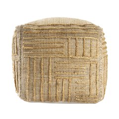 Maples Jute Blend Indoor Pouf in Brown,  18" x 18" x 18"