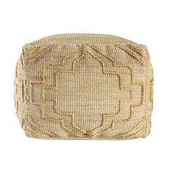 Maples Jute Blend Indoor Pouf in Brown,  18" x 18" x 18"