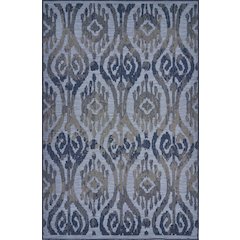 Modern Multicolored Ikat Indoor/Outdoor Rug