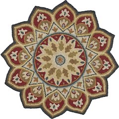 Red Sunflower Area Rug