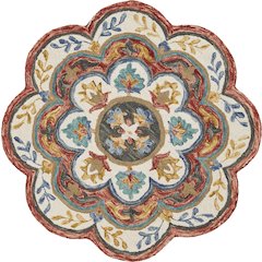 Red Blossoms Area Rug