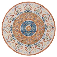 Southwestern Leon Medallion Round Rug