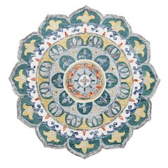 Hand Hooked Radiant Mandala Medallion Round Rug