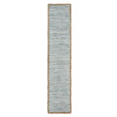 Striped Blue Bordered Table Runner
