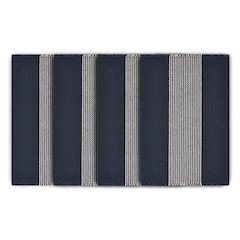 Harbor Navy Striped Handloomed Rectangular Placemat, Set of 4