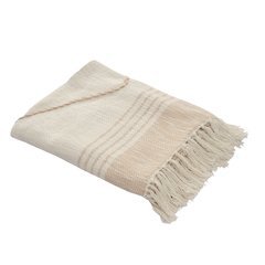 Beige/Cream Diamond All-Natural Cotton Throw Blanket