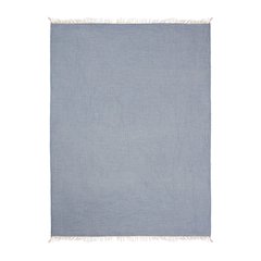 Sandy Farmhouse Solid Turkish Crinkled Cotton Throw Blanket with Fringe