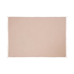 Sandy Farmhouse Solid Turkish Crinkled Cotton Throw Blanket with Fringe