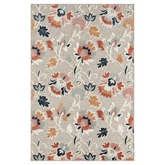 Floral Filigree Hi-Low Multicolored Indoor Outdoor Rug
