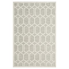 Geometric Hi-Low Modern Gray Indoor Outdoor Area Rug