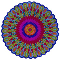 Pink Peacock Indoor Area Rug