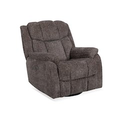Fabric Power Recliner, Chrome Handle, USB-C, 360 lb Capacity, Calgary Mink