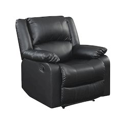 Parker Recliner Black Vegan Leather
