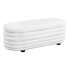 Lancaster Storage Ottoman Large White