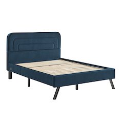 Adaline Upholstered Bed Full Navy