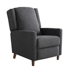 Clayton Pushback Recliner Charcoal