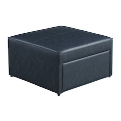 Hailey Storage Ottoman Navy