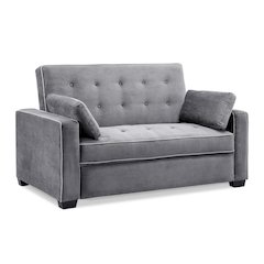 Augustine Queen Convertible Sofa Charcoal