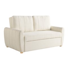 Galloway Convertible Loveseat Ivory