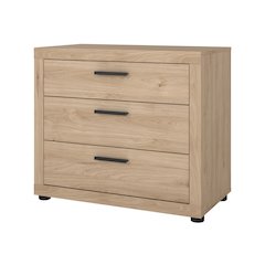 Mira 3 Drawer Chest, Jackson Hickory