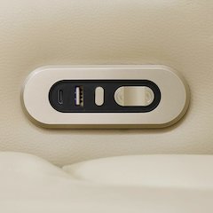 Max Power Recliner Living Room Set with LED Beige