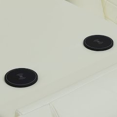 Max Power Recliner Living Room Set with LED White