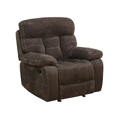 Brown Cashmere Fleece Living Room Recliner Chair