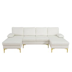 Sectional Sofa Set For Living Room In White Color