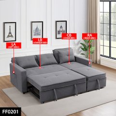 Max Power Recliner Living Room Set Grey